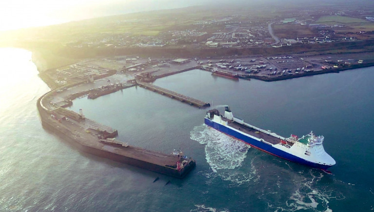 An Oireachtas transport committee has been told that new customs checks and import controls at Irish ports due to Brexit will have huge implications and massive knock-on consequences for the road haulage industry. AFLOAT adds in preparation of post-Brexit, Stena Line recently deployed freight-only ferry Stena Foreteller for berthing trials at Rosslare Harbour (above) from where on 4 January, is to double frequency on the route to Cherbourg, France while also earlier that week, by two days, DFDS will launch a new direct freight-route too but connecting Dunkirk also in mainland Europe to avoid the UK &#039;land-bridge&#039;. 