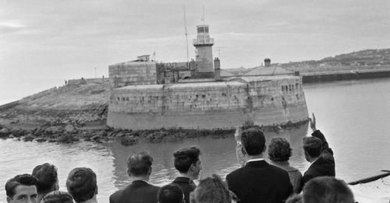 The first sight of Ireland - Dun Laoghaire Harbour, as the scene above of the Irish Sea 'Mail' boat, Hibernia was taken in 1963 when passing the port's East Pierhead and Lighthouse. 