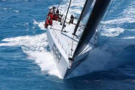 Rambler 88. George David is accustomed to breaking records: In 2011 with his larger Rambler 100, the monohull race record was set