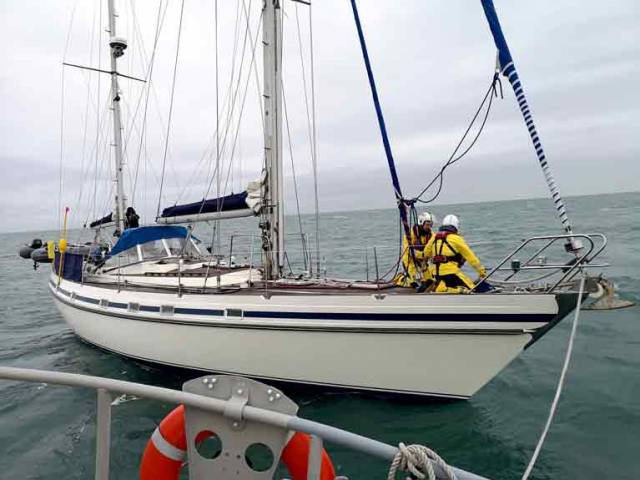 Howth RNLI Rescue Two Sailors & 48-Foot Yacht at Risk of Sinking