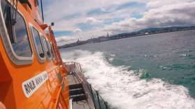 Dun Laoghaire RNLI’s all-weather lifeboat Anna Livia. Dublin District Court was told it was one of two lifeboats that approached the sailboat in the shipping lane on 1 June 2017