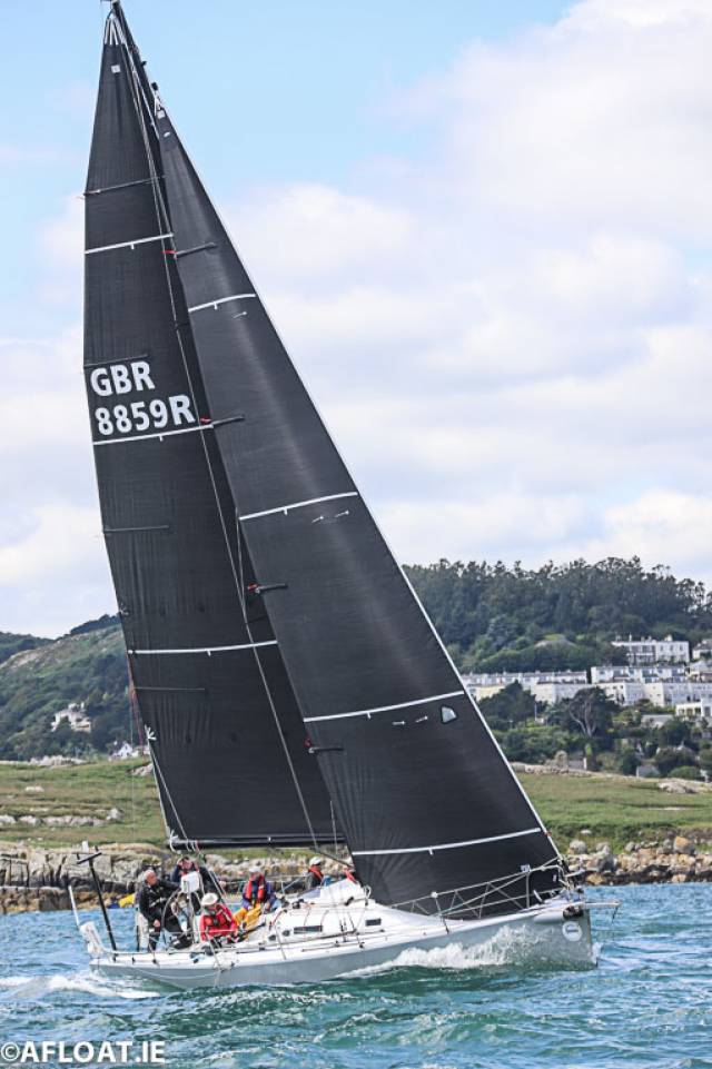 Andrew Hall's J125 Jackknife leads ISORA overall after Race 11 from Dun Laoghaire to Pwllheli on Saturday