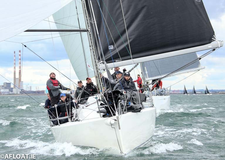 Richard Colwell and John Murphy's J109 Outrajeous J109 Outrajeous from Howth returns to Kinsale defend the Class IRC Class One Sovereign's Cup title