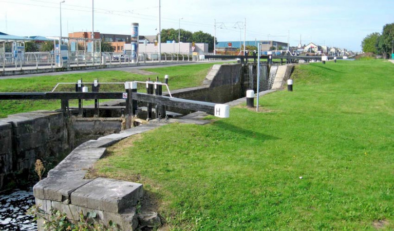 Lock 1 on the Grand Canal at Suir Road