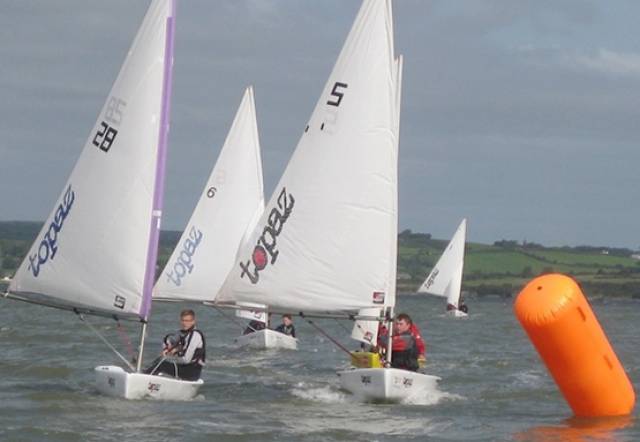 Topaz dinghy racing on the Shannon Estuary