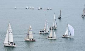 Light winds for yesterday&#039;s second race of the Royal Cork Winter League