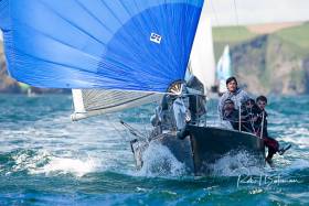 Anthony O&#039;Leary&#039;s Antix Beag, from Royal Cork, a customised 1720 is sailing in class two of the ICRA Nationals in Galway