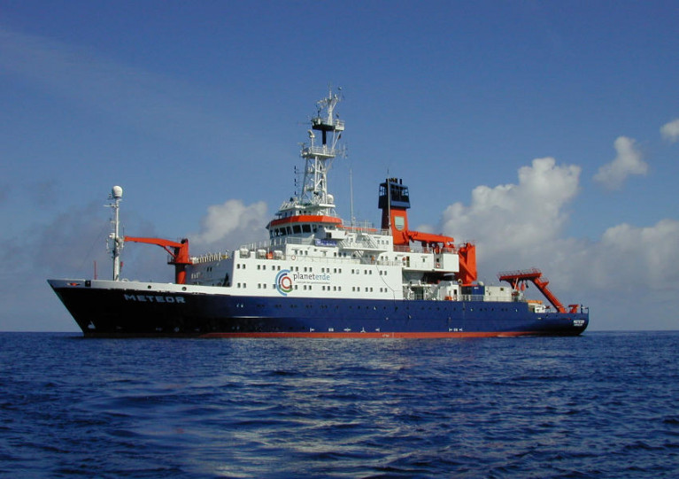 File image of RV Meteor, which will conduct operations at the Goban Spur next week
