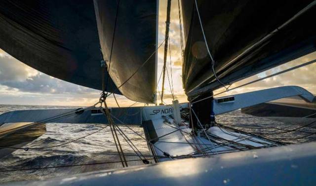 Spindrift 2 - her record bid is powered by North Sails 3Di sails