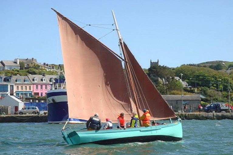 Sailing traditional boats at Baltimore, West Cork