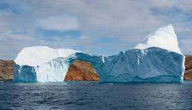 Iceberg off Greenland in Baffin Bay, within the Arctic Circle