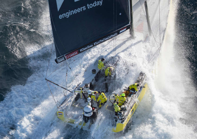 Fully crewed VO65s — like that pictured here racing from Lisbon to Cape Town in November 2017 — and IMOCAs will take part in The Ocean Race Europe