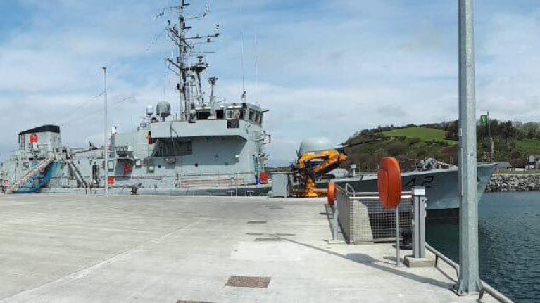 The Naval Service is currently operating without four (out of nine) ships due to crew shortages, among them AFLOAT adds the coastal patrol vessel (CPV) LE Ciara. The CPV is seen in 2019 during a first visit to then new marina in Bantry, Co. Cork.
