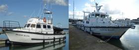 The vessels MV Bradan Beatha (left) and MV Costantoir Bradan are being sold by Public Auction by by Dominic Daly Auctioneer – in association with Promara Ltd – Noel O&#039;Regan. Scroll down for details.