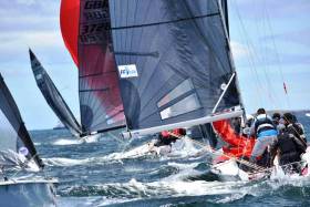 The SB0 pre-Worlds regatta has provided competitors with two exhilarating races on Hobart’s River Derwent