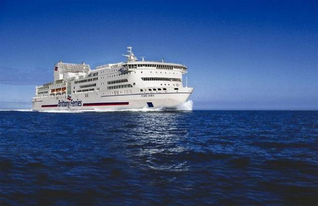 Flagship Pont-Aven featuring new broader funnel with twin uptakes since installation of sulphur emission 'scrubbers' 