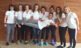 The Ireland women&#039;s eight has a laugh pre-competition.