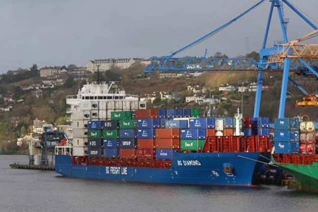 MV BG DIAMOND at Port of Cork’s Tivoli Container Terminal