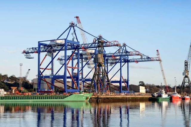 Three cranes, each weighing more than 1,000 tonnes and 85 metres high will be loaded on to a massive ship next week