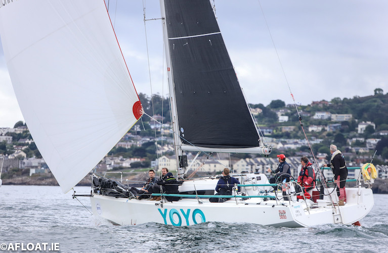 Royal St George Sunfast 3600 Yoyo competing on Dublin Bay, the race area of the 2021 VDLR Regatta 