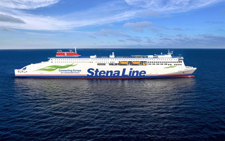 At just shy of 240-meters each in length, two 'E-Flexer' (MkII) ro-pax class ferries designed in collaboration with Stena RoRo and under construction at the CMI Jinling Shipyard in Weihai, China, are expected to be delivered to the Baltic Sea during 2022. The newbuilds are larger versions of their Irish Sea counterparts currently serving between Belfast-Birkenhead (Liverpool) and Dublin-Holyhead.