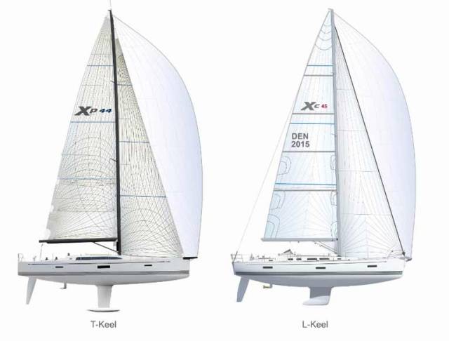 X Yachts Designs "L" Shaped Keels for Cruisers & Torpedo Keels for Performance Yachts