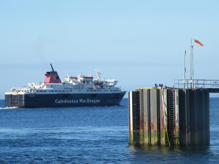 Scottish ferry operator CalMac encourages P&amp;O workers to apply for vacancies in their fleet serving the western isles and on the Clyde. Above Afloat captured the Caledonian Isles which serves between Arran and Ardrossan Harbour in Ayrshire. 
