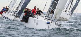 The Irish National Sailing School&#039;s Jedi (skippered by Kenny Rumball pictured above in red) is vying for the overall ISORA points lead but this weekend&#039;s Lyver race has been deferred