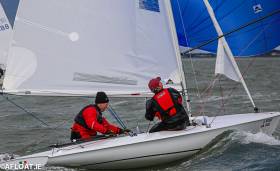 Dave Mulvin (left) and Ronan Beirne – DBSC Flying fifteen race winners