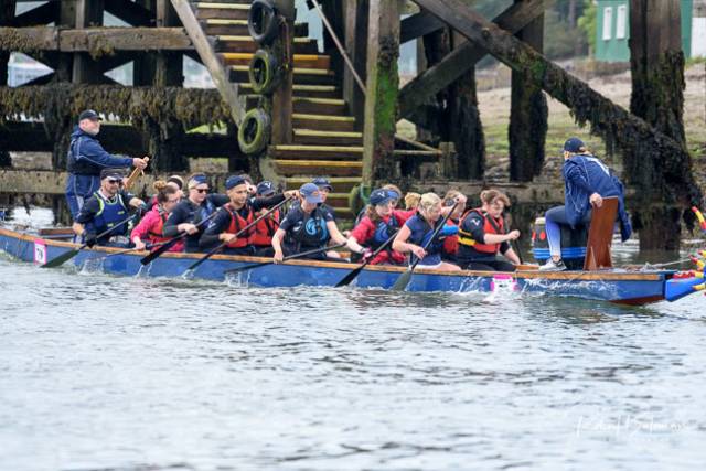 A Dragon boat competing in the Ocean to City Race. Scroll down for photo gallery