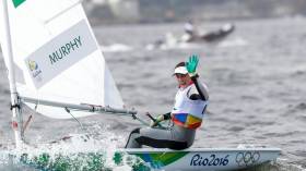 Annalise Murphy was race one winner in the Laser Radial class this afternoon