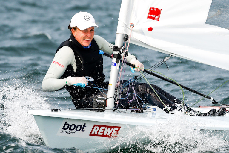 The National Yacht Club's Annalise Murphy competing in Kiel Regatta in Germany last month