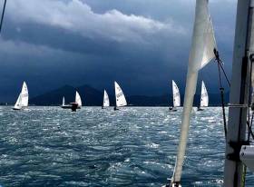 Stormy conditions for the Flying Fifteen Spanish Championships