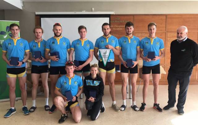 The UCD senior eight, the Irish Univeristies champions 2017 