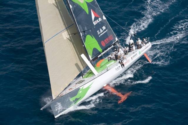 Green Dragon's Irish-Chinese yacht competing in the 2008-2009 Volvo Ocean Race