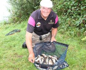 Former World Champion Bob Nudd with his catch from Day one of the Lakelands &amp; Inland Waterways World Pairs