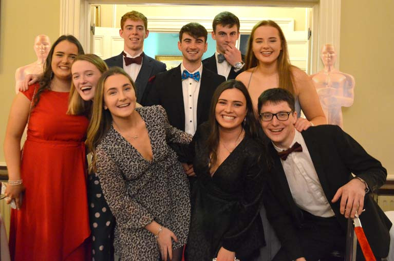 Royal St. George Under 25 sailors celebrate at Oscars night in the club