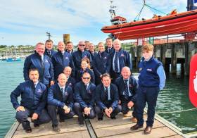 Paddy Crowley with the RNLI Crosshaven crew