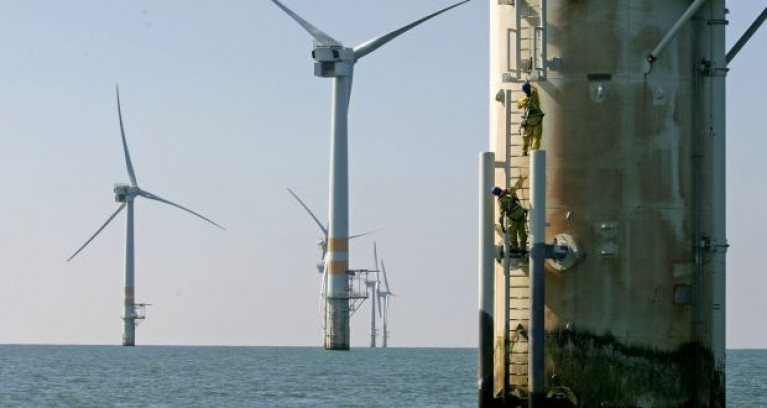 The wind farm on Arklow Bank in the Irish Sea: under the Government’s Climate Action Plan, 70% of Ireland’s electricity will be generated from renewable energy by 2030