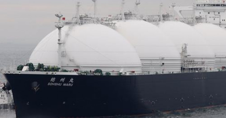 Multiple gas shipments are already being diverted to Europe by private Japanese firms. Above a Liquefied Natural Gas (LNG) tanker. 