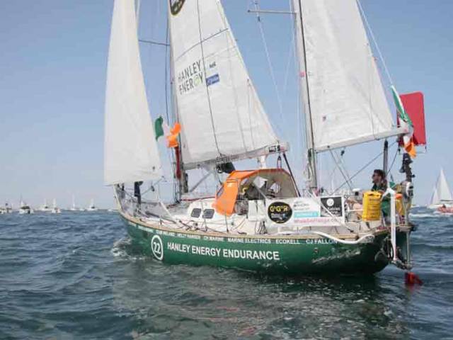 McGuckin starts the longest single sporting challenge on the planet – a non-stop sailing circumnavigation on a 36ft yacht