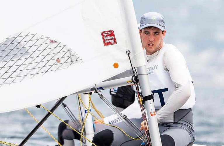 2016 Laser rep Finn Lynch is one of three Irish sailors seeking the final Olympic berth in Genoa in April 