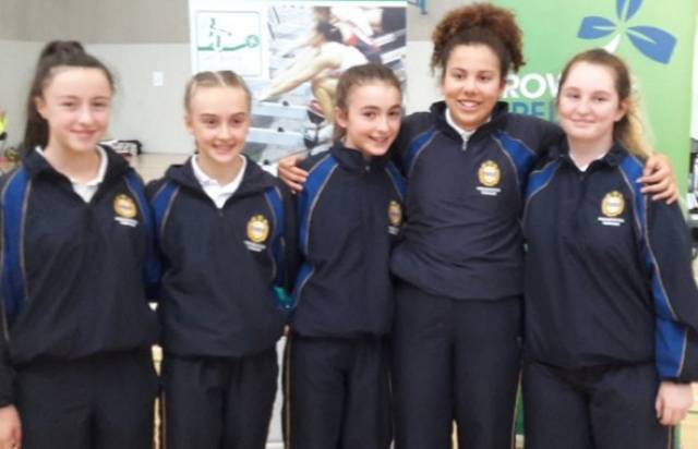 Girls from Presentation, Terenure at the blitz. 