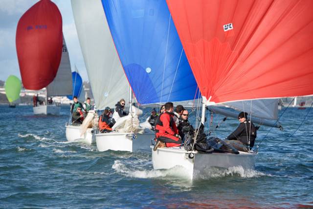 1720 sportsboats broke through to take the lead in today's first race of the RCYC O'Leary Insurance Winter League. Scroll down for photo gallery