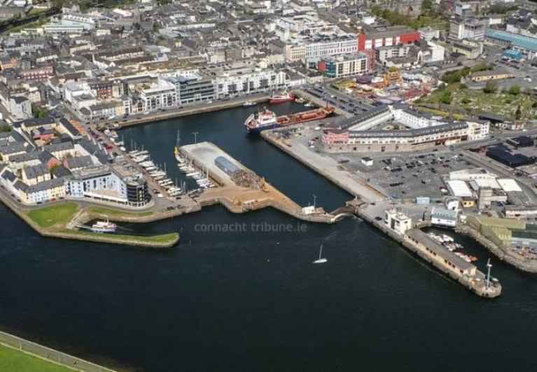 The dock at the Port of Galway