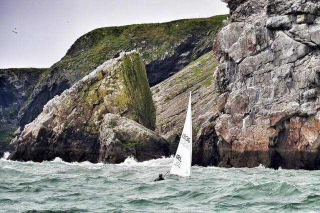 Laser racing off Howth in the annual Round the Island Race