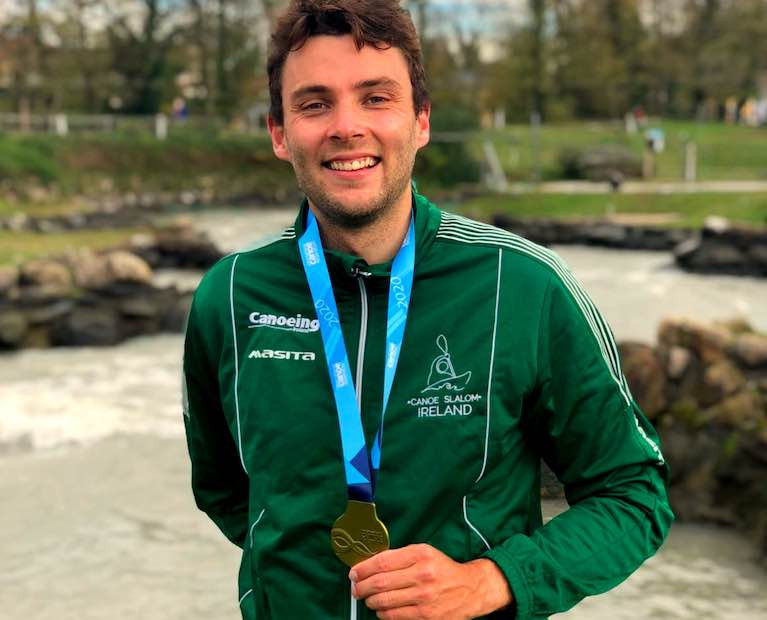 Canoeist Liam Jegou Wins World Cup Gold Medal at Pau France
