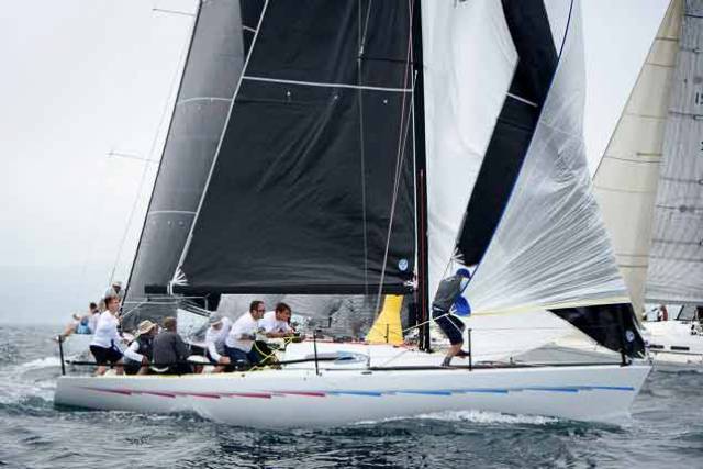 Nigel Biggs' Checkmate XVIII, the UK entry came to the assistance of a Finnish rival in Kinsale as the call went out for a spare mast