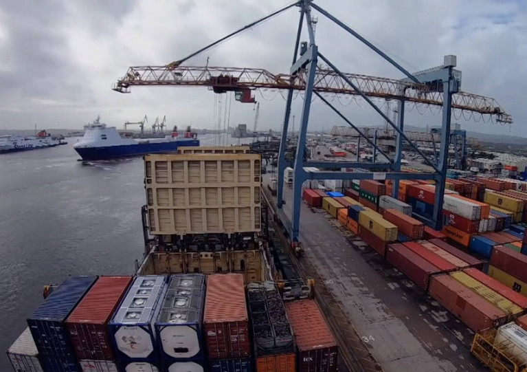 A still from BBC One NI’s Belfast Lough: Cruises, Cranes and Cargo
