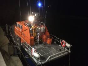 Baltimore’s all-weather lifeboat returning to station after Sunday night’s medevac from Cape Clear Island